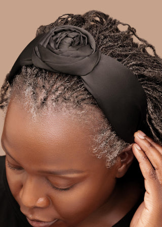 BLACK ROSE HEADBAND - Kandaka Safia