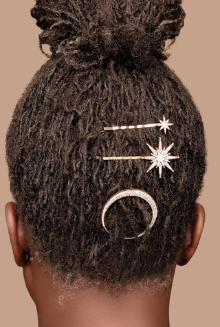 CRESENT AND STARTS HAIR PINS - Kandaka Safia
