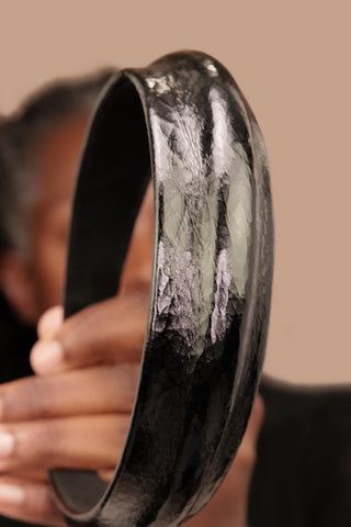 CROWNED PLEATHER HEADBAND - Kandaka Safia