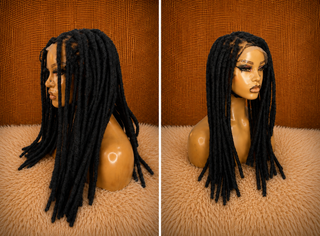 100% HUMAN HAIR TRADITIONAL LOCS WIG LOCSCCESSORY