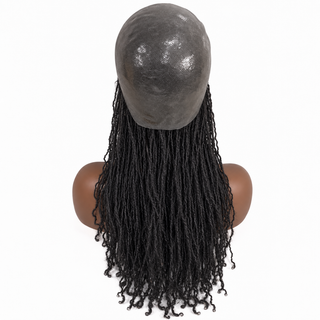 CRANIAL PROSTHESTICS FULL SKIN POLYURETHANE MICRLOCS WIGS Kandaka Safia