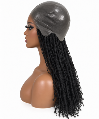 CRANIAL PROSTHESTICS FULL SKIN POLYURETHANE MICRLOCS WIGS Kandaka Safia