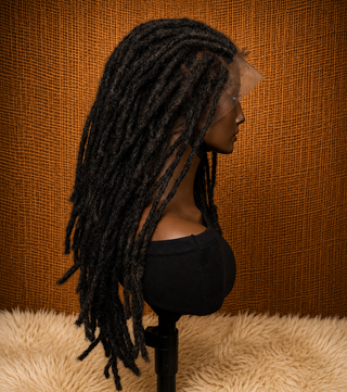100% HUMAN HAIR TRADITIONAL LOCS WIG LOCSCCESSORY