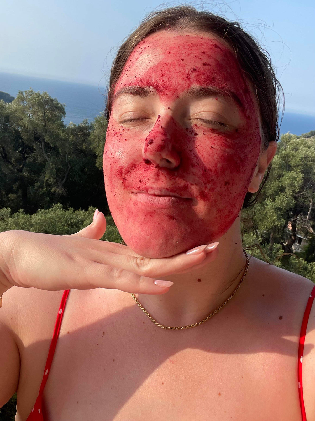 Hibiscus Face Mask